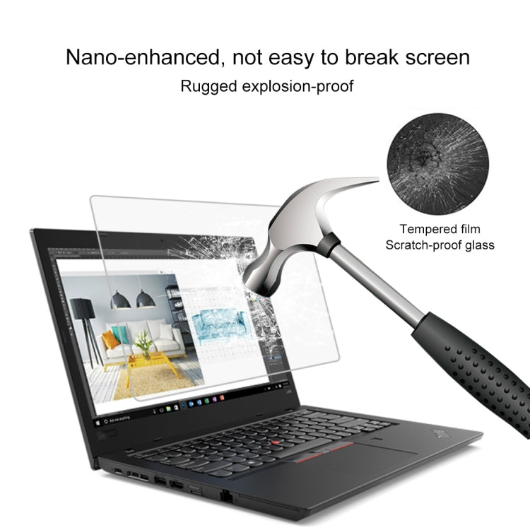 0,4mm 9H Oberflächenhärte Vollbild gehärtetes Glasfolie für Lenovo ThinkPad L480 14 Zoll, Lenovo L480