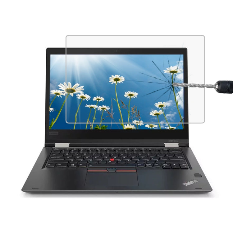 0,4mm 9H Oberflächenhärte Vollbild Gehärtetes Glasfolie für Lenovo ThinkPad X380 Yoga 13,3 Zoll, X380 Yoga