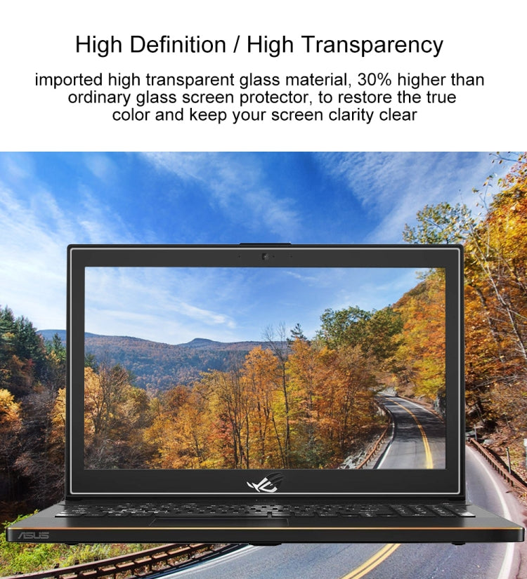 Laptop-Bildschirm HD gehärtete Glas-Schutzfolie für ASUS ROG GU501 15,6 Zoll, Für ASUS ROG GU501 15,6 Zoll