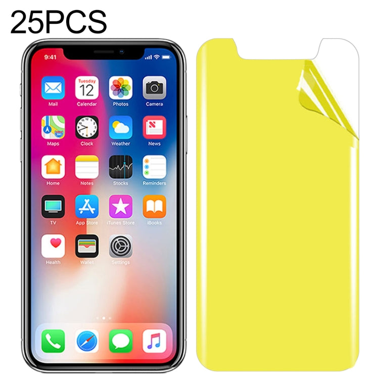 25er Set weiche TPU-Vollbild-Schutzfolie für iPhone X / XS, für iPhone X / XS (25 Stück)