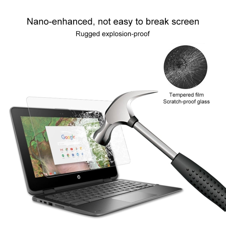 Laptop-Bildschirm HD gehärtete Glas-Schutzfolie für HP Chromebook x360 11 G1 EE 11,6 Zoll, Für HP Chromebook x360 11 G1 EE 11,6 Zoll