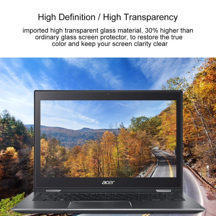 Laptop-Bildschirm HD gehärtete Glas-Schutzfolie für Acer Spin 5 Laptop - SP513-52N-552K 13,3 Zoll, Für Acer Spin 5 Laptop - SP513-52N-552K 13,3 Zoll