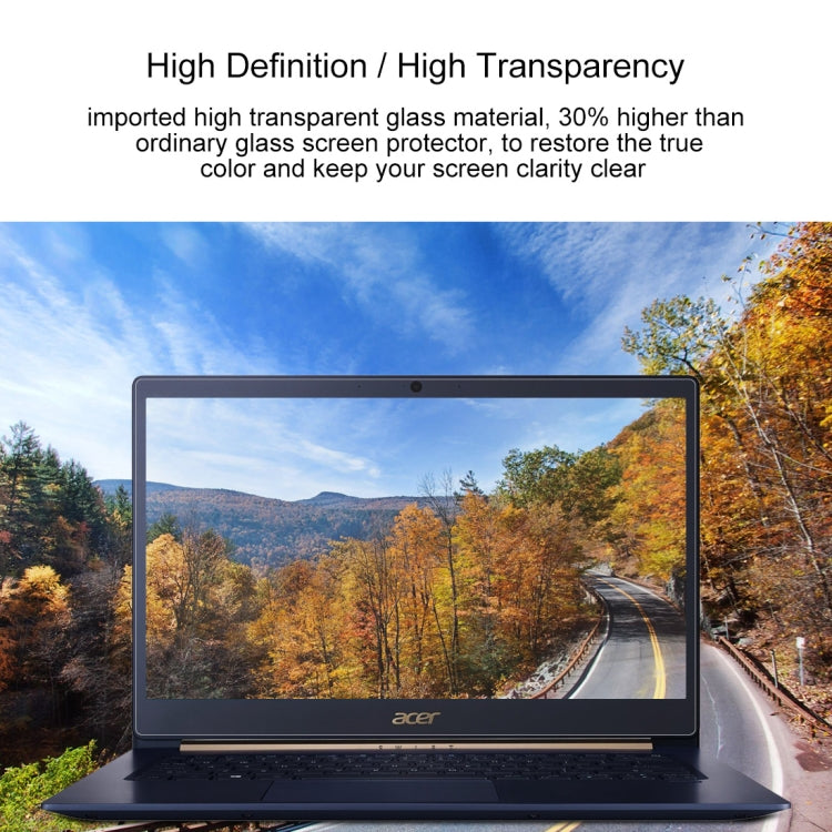 Laptop Screen HD Tempered Glass Protective Film for Acer Swift 5 Laptop - SF514-52T-82WQ 14 inch, For Acer Swift 5 Laptop - SF514-52T-82WQ 14 inch