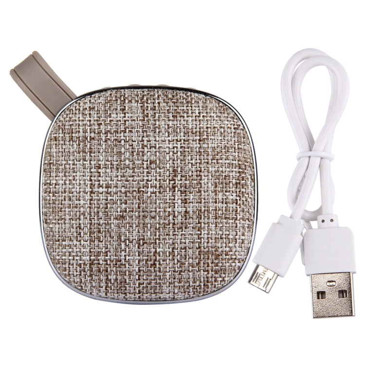 X25 Tragbarer Bluetooth-Stereo-Lautsprecher im Stoffdesign mit integriertem Mikrofon, unterstützt Freisprechanrufe, TF-Karte und AUX IN, Bluetooth-Reichweite: 10m