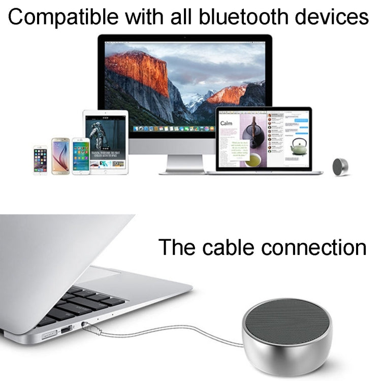 BS01 Tragbarer Bluetooth-Lautsprecher, unterstützt Freisprechanrufe, TF-Karte und AUX-Eingang