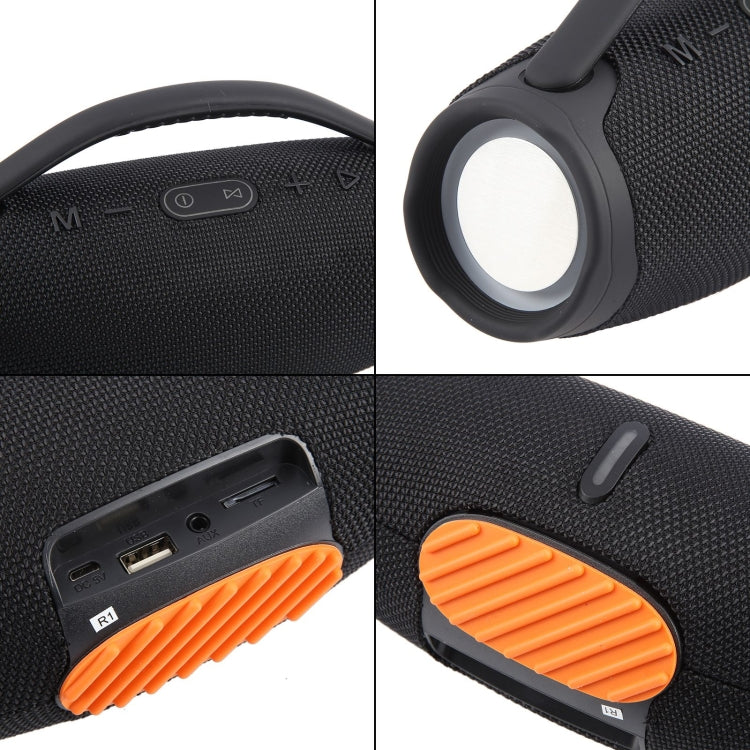 BOX3 MINI LED Spritzwassergeschützter tragbarer Bluetooth-Stereo-Lautsprecher mit integriertem Mikrofon