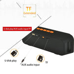 Unterstützt Freisprechfunktion & TF-Karte & U-Disk & AUX-Audio & FM-Funktion