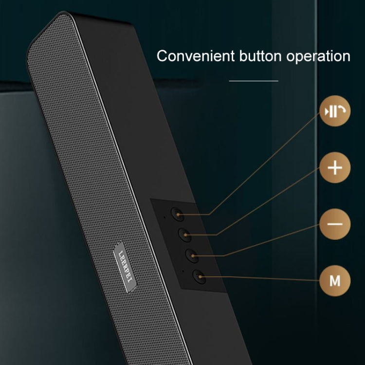 LEERFEI E91 10W Lange Leistenform Dual-Lautsprecher Multimedia Radio Bluetooth Audio, unterstützt TF-Karte / U-Disk / 3,5mm AUX, unterstützt TF-Karte / U-Disk / 3,5mm AUX