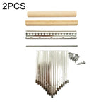 2 Stück 17-Ton-Daumenklaviertasten Kalimba Plektrum Zubehörset, 2 Stück 17-Ton