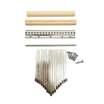 2 Stück 17-Ton-Daumenklaviertasten Kalimba Plektrum Zubehörset, 2 Stück 17-Ton