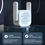 COMFAST CF-WR765AC 1200Mbps Dual-Band Wireless Repeater Verstärker mit externer Antenne, CF-WR765AC