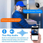 Tuya QX45 1080P Full HD IP65 wasserdichte 2,4-GHz-Funk-IP-Kamera mit Bewegungserkennung, Zwei-Wege-Audio, Nachtsicht und TF-Kartensteckplatz, australischer Stecker.