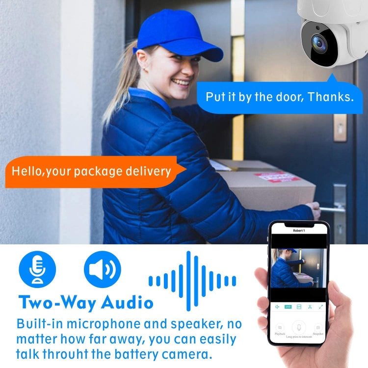 Tuya QX45 1080P Full HD IP65 wasserdichte 2,4-GHz-Funk-IP-Kamera mit Bewegungserkennung, Zwei-Wege-Audio, Nachtsicht und TF-Kartensteckplatz, australischer Stecker.