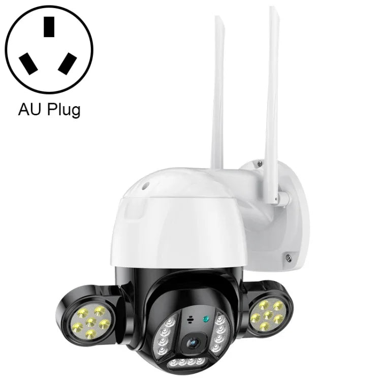QX55 3,0 Megapixel IP65 wasserdichte 2,4G WLAN-IP-Kamera, unterstützt Bewegungserkennung, Zwei-Wege-Audio, Nachtsicht und TF-Karte, EU-Stecker, QX55