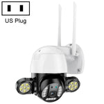 QX55 3,0 Megapixel IP65 wasserdichte 2,4G WLAN-IP-Kamera, unterstützt Bewegungserkennung, Zwei-Wege-Audio, Nachtsicht und TF-Karte, EU-Stecker, QX55