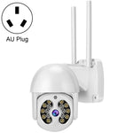 Tuya QX56 3,0 Megapixel IP66 wasserdichte 2,4-GHz-Funk-IP-Kamera, unterstützt Amazon Alexa und Google Home, Bewegungserkennung, Zwei-Wege-Audio, Farbnachtsicht und TF-Kartensteckplatz, EU-Stecker, unterstützt Amazon Alexa und Google Home