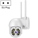 Tuya QX56 3,0 Megapixel IP66 wasserdichte 2,4-GHz-Funk-IP-Kamera, unterstützt Amazon Alexa und Google Home, Bewegungserkennung, Zwei-Wege-Audio, Farbnachtsicht und TF-Kartensteckplatz, EU-Stecker, unterstützt Amazon Alexa und Google Home