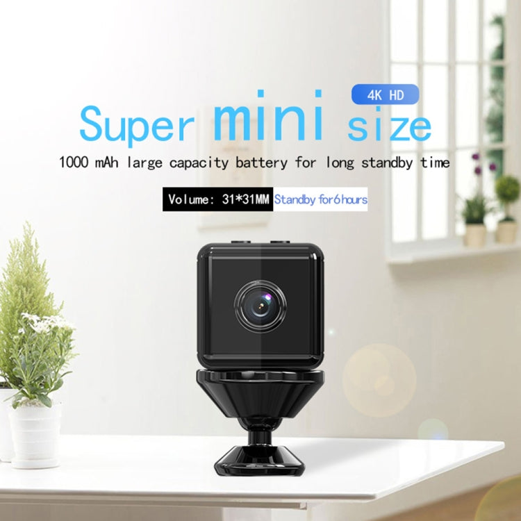 X6D 720P Drahtlose Mini-Überwachungskamera für Zuhause, unterstützt Infrarot-Nachtsicht, Bewegungserkennung und TF-Karte, 720P