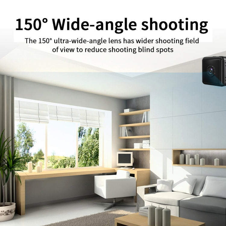 X6D 720P Drahtlose Mini-Überwachungskamera für Zuhause, unterstützt Infrarot-Nachtsicht, Bewegungserkennung und TF-Karte, 720P
