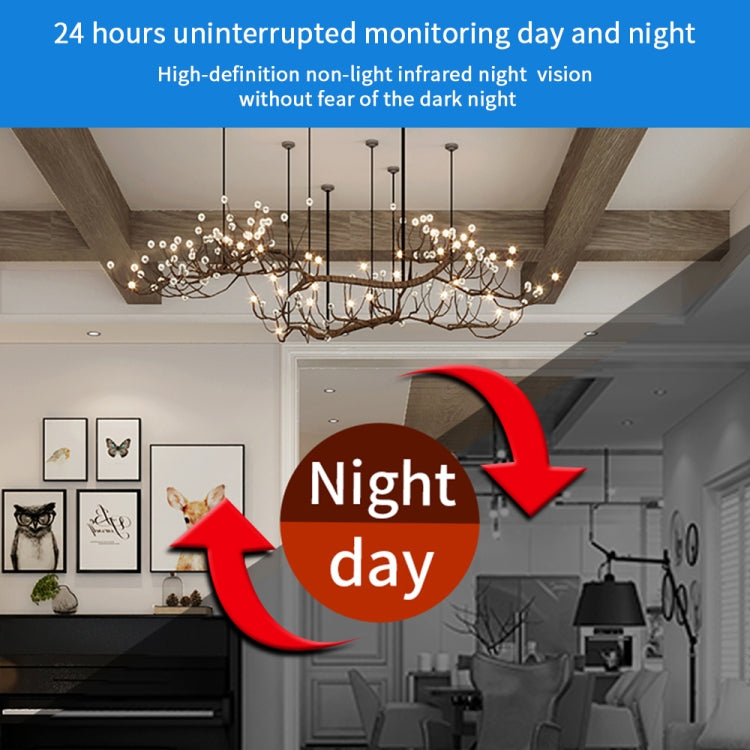 X6D 720P Drahtlose Mini-Überwachungskamera für Zuhause, unterstützt Infrarot-Nachtsicht, Bewegungserkennung und TF-Karte, 720P