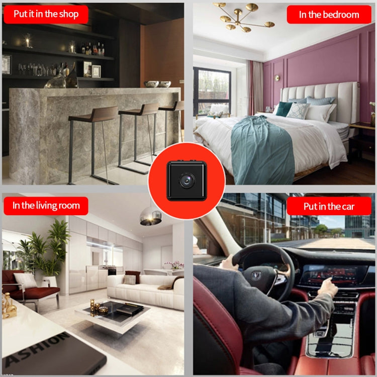 X6D 720P Drahtlose Mini-Überwachungskamera für Zuhause, unterstützt Infrarot-Nachtsicht, Bewegungserkennung und TF-Karte, 720P