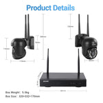 ESCAM WNK618 3,0 Megapixel 8-Kanal WLAN-Dome-Kamera HD-NVR-Sicherheitssystem, unterstützt Bewegungserkennung, Zwei-Wege-Audio, Farbnachtsicht und TF-Karte, EU-Stecker, WNK618