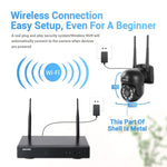 ESCAM WNK618 3,0 Megapixel 8-Kanal WLAN-Dome-Kamera HD-NVR-Sicherheitssystem, unterstützt Bewegungserkennung, Zwei-Wege-Audio, Farbnachtsicht und TF-Karte, EU-Stecker, WNK618