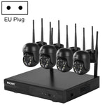 ESCAM WNK614 HD 3,0 Millionen Pixel 8-Kanal-WLAN + 4IPC WLAN-NVR-Sicherheitssystem, AU-Stecker, WNK614