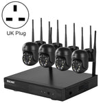 ESCAM WNK614 HD 3,0 Millionen Pixel 8-Kanal-WLAN + 4IPC WLAN-NVR-Sicherheitssystem, AU-Stecker, WNK614