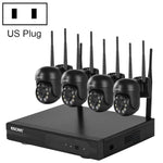 ESCAM WNK614 HD 3,0 Millionen Pixel 8-Kanal-WLAN + 4IPC WLAN-NVR-Sicherheitssystem, AU-Stecker, WNK614