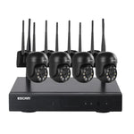 ESCAM WNK614 HD 3,0 Millionen Pixel 8-Kanal-WLAN + 4IPC WLAN-NVR-Sicherheitssystem, AU-Stecker, WNK614