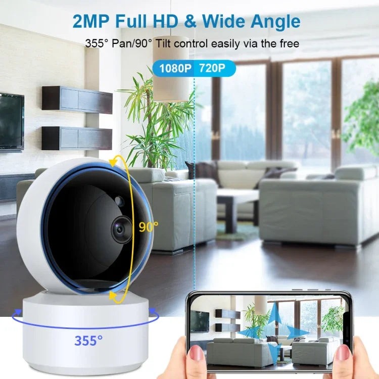YT50-2 3,0-MP-IP-Kamera mit 360°-Drehung, WLAN-Unterstützung, TF-Karten-Unterstützung, Zwei-Wege-Audio, Bewegungserkennung und Nachtsicht