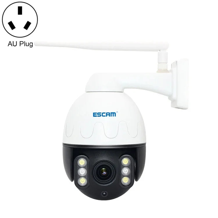 ESCAM Q5068 H.265 5MP Pan/Tilt/4X Zoom WLAN wasserdichte IP-Kamera, unterstützt ONVIF Zwei-Wege-Gespräch & Nachtsicht, AU-Stecker, UK-Stecker, US-Stecker, EU-Stecker, AU-Stecker