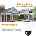 ESCAM Q5068 H.265 5MP Pan/Tilt/4X Zoom WLAN wasserdichte IP-Kamera, unterstützt ONVIF Zwei-Wege-Gespräch & Nachtsicht, AU-Stecker, UK-Stecker, US-Stecker, EU-Stecker, AU-Stecker