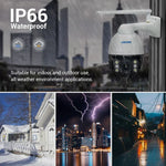 ESCAM Q5068 H.265 5MP Pan/Tilt/4X Zoom WLAN wasserdichte IP-Kamera, unterstützt ONVIF Zwei-Wege-Gespräch & Nachtsicht, AU-Stecker, UK-Stecker, US-Stecker, EU-Stecker, AU-Stecker