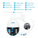 ESCAM Q5068 H.265 5MP Pan/Tilt/4X Zoom WLAN wasserdichte IP-Kamera, unterstützt ONVIF Zwei-Wege-Gespräch & Nachtsicht, AU-Stecker, UK-Stecker, US-Stecker, EU-Stecker, AU-Stecker