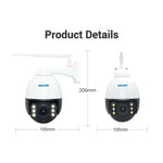 ESCAM Q5068 H.265 5MP Pan/Tilt/4X Zoom WLAN wasserdichte IP-Kamera, unterstützt ONVIF Zwei-Wege-Gespräch & Nachtsicht, AU-Stecker, UK-Stecker, US-Stecker, EU-Stecker, AU-Stecker