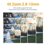 ESCAM Q5068 H.265 5MP Pan/Tilt/4X Zoom WLAN wasserdichte IP-Kamera, unterstützt ONVIF Zwei-Wege-Gespräch & Nachtsicht, AU-Stecker, UK-Stecker, US-Stecker, EU-Stecker, AU-Stecker