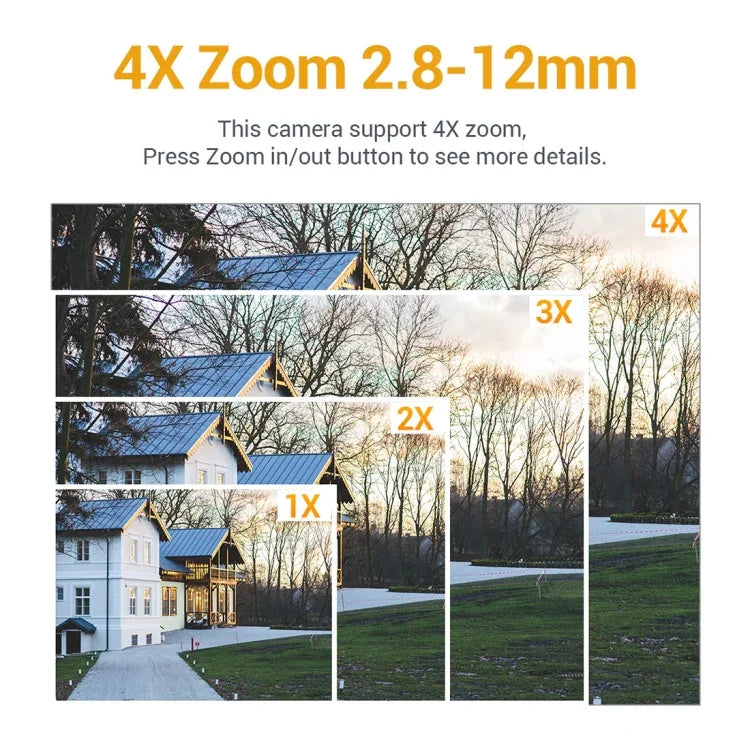 ESCAM Q5068 H.265 5MP Pan/Tilt/4X Zoom WLAN wasserdichte IP-Kamera, unterstützt ONVIF Zwei-Wege-Gespräch & Nachtsicht, AU-Stecker, UK-Stecker, US-Stecker, EU-Stecker, AU-Stecker