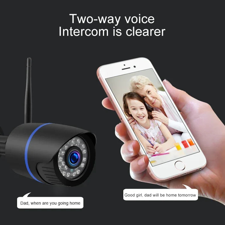 Q4 2,0 ​​Megapixel 1080P HD WLAN-IP-Kamera, unterstützt Bewegungserkennung, Zwei-Wege-Audio, Infrarot-Nachtsicht und TF-Kartensteckplatz, US-Stecker, Q4