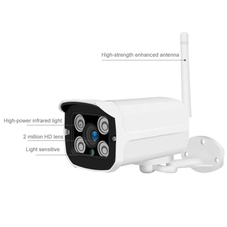 Q8 1080P HD WLAN-IP-Kamera, unterstützt Bewegungserkennung, Infrarot-Nachtsicht und TF-Karte, AU-Stecker, Q8