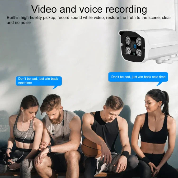 Q8 1080P HD WLAN-IP-Kamera, unterstützt Bewegungserkennung, Infrarot-Nachtsicht und TF-Karte, AU-Stecker, Q8