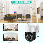 QX29 3,0-MP-HD-WLAN-IP-Kamera, unterstützt Nachtsicht, Bewegungserkennung, Zwei-Wege-Audio und TF-Karte, AU-Stecker, QX29
