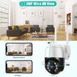 QX29 3,0-MP-HD-WLAN-IP-Kamera, unterstützt Nachtsicht, Bewegungserkennung, Zwei-Wege-Audio und TF-Karte, AU-Stecker, QX29
