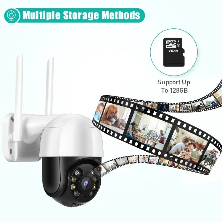 QX29 3,0-MP-HD-WLAN-IP-Kamera, unterstützt Nachtsicht, Bewegungserkennung, Zwei-Wege-Audio und TF-Karte, AU-Stecker, QX29