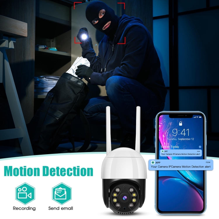 QX29 3,0-MP-HD-WLAN-IP-Kamera, unterstützt Nachtsicht, Bewegungserkennung, Zwei-Wege-Audio und TF-Karte, AU-Stecker, QX29