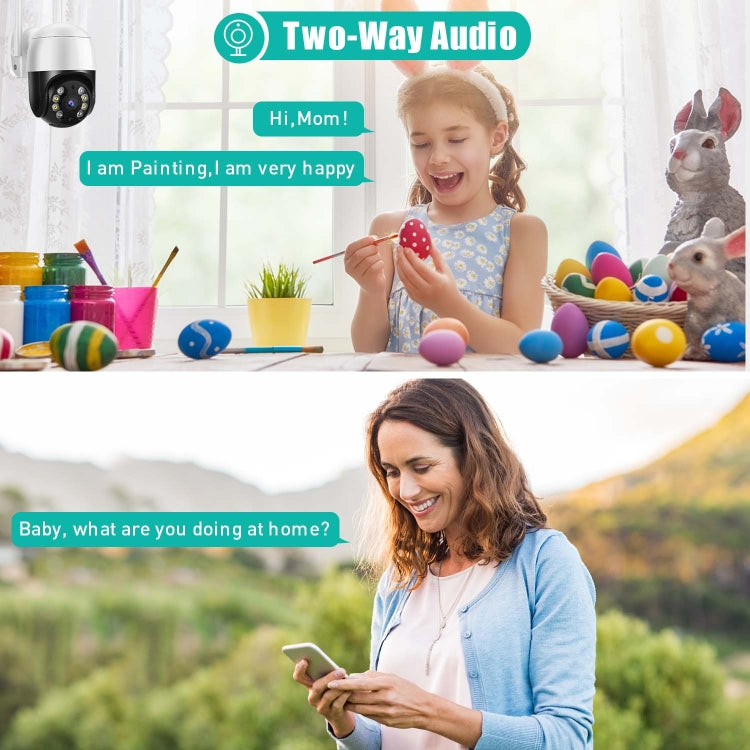 QX29 3,0-MP-HD-WLAN-IP-Kamera, unterstützt Nachtsicht, Bewegungserkennung, Zwei-Wege-Audio und TF-Karte, AU-Stecker, QX29