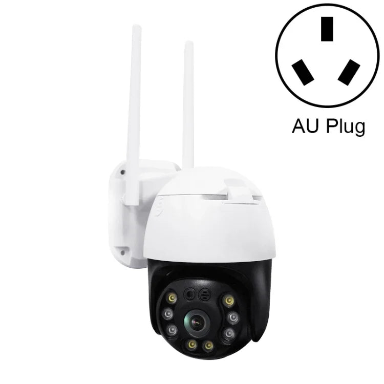 QX36 1080P 3,0MP 3,6mm Objektiv IP65 wasserdichte PTZ 360 Grad drehbare WLAN-Kamera, unterstützt Tag- und Nacht-Vollfarbbild, Zwei-Wege-Sprachkommunikation, Bewegungserkennung, Videowiedergabe und 128GB TF-Karte, AU-Stecker, QX36
