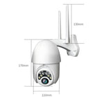 Q10 Outdoor-Kamera mit ferngesteuerter Drehung, WLAN, 10 LEDs, Infrarot-Nachtsicht, HD-Kamera, Bewegungserkennung, Video-/Alarm- und Aufzeichnungsfunktion, UK-Stecker, Q10 Infrarot-Nachtsicht
