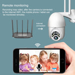 Q10 Outdoor-Kamera mit ferngesteuerter Drehung, WLAN, 10 LEDs, Infrarot-Nachtsicht, HD-Kamera, Bewegungserkennung, Video-/Alarm- und Aufzeichnungsfunktion, UK-Stecker, Q10 Infrarot-Nachtsicht